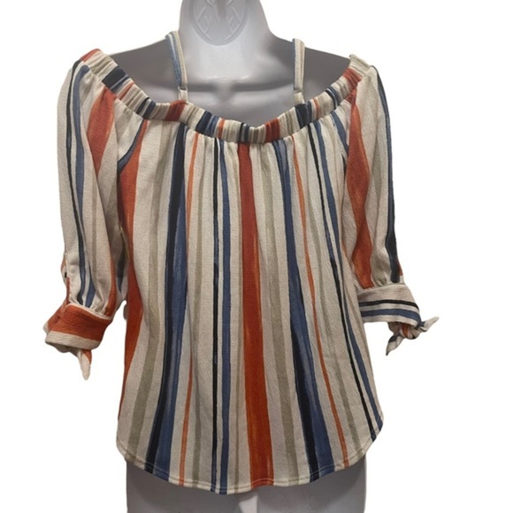 BCX Striped Top Multicolored size XS - Picture 6 of 6